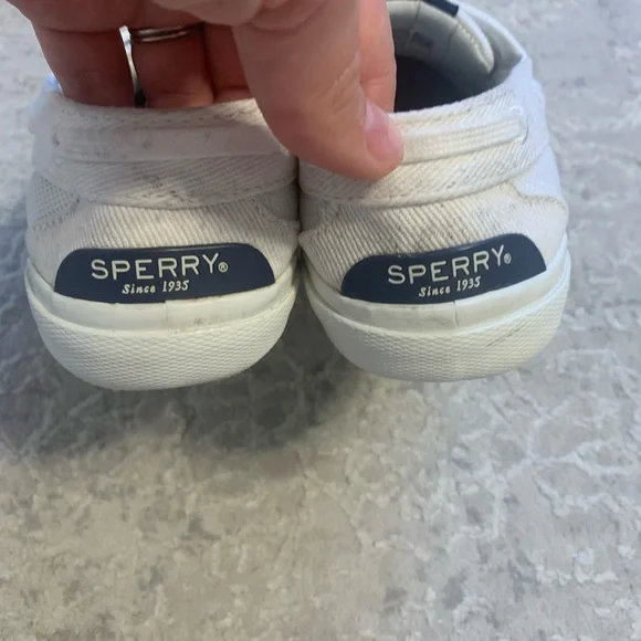 Sperry White Canvas Boat Shoes - Picture 6 of 7